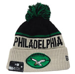 Philadelphia Eagles 2024 Historic Alternate Sideline Cuffed Knit With Pom Beanie