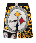 Pittsburgh Steelers Official NFL Mitchell & Ness Jumbotron 2.0 Sublimated Shorts