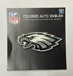 Philadelphia Eagles Colored Auto Emblem W/ Peel & Stick Safe Auto Adhesive