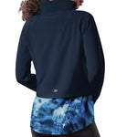 New England Patriots Navy MSX By Michael Strahan Women’s Full Zip-Up Grace Raglan Running Jacket