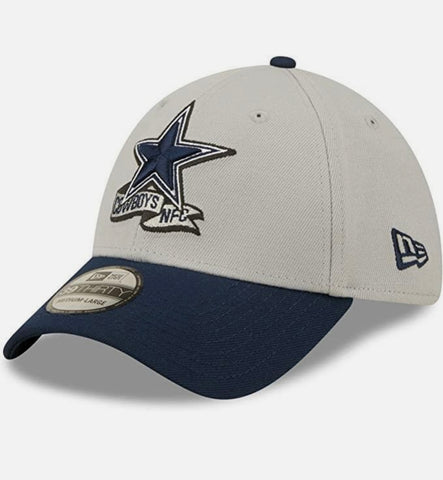 Dallas Cowboys 2022 Sideline Gray/Navy New Era 39THIRTY Flex Fit Hat