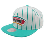 San Antonio Spurs Official Mitchell & Ness PinStripe Hardwood Classic SnapBack Hat