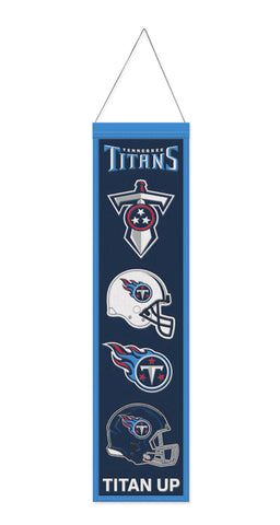 Tennessee Titans 8”x32” Evolution Wool NFL Banner