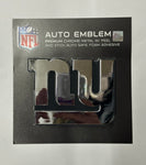 New York Giants Premium Chrome Metal Auto Emblem