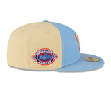 Texas Rangers New Era 59FIFTY “JUST CAPS” Fitted Hat- Venetian Yellow/ Baby Blue