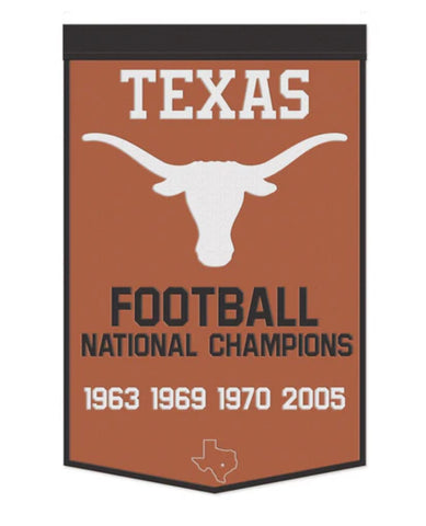 University Of Texas 24”x38” Wool Dynasty Champ Banner