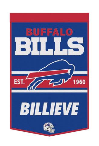 Buffalo Bills 24”x38” Established Wool NFL Banner