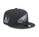 New NFL Philadelphia Eagles New Era 9FIFTY 2024 Draft Day SnapBack Hat - Grey