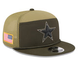Dallas Cowboys 2025 New Era 9FIFTY Salute to Service Sideline SnapBack Hat