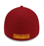 Washington Commanders Team Logo New Era 39THIRTY Flex-Fit Hat Cap