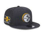 New NFL Pittsburgh Steelers New Era 9FIFTY 2024 Draft Day SnapBack Hat - Grey