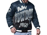 Dallas Cowboys Pass Rush Navy VarsityFull Snap-Up Starter Jacket