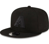 Arizona DiamondBacks Official Blackout New Era 9FIFTY SnapBack Hat