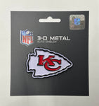 Kansas City Chiefs 3-D Color Metal Auto Emblem