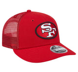 San Francisco 49ers Scarlet Low Profile Trucker New Era 9FIFTY Snapback Hat Cap