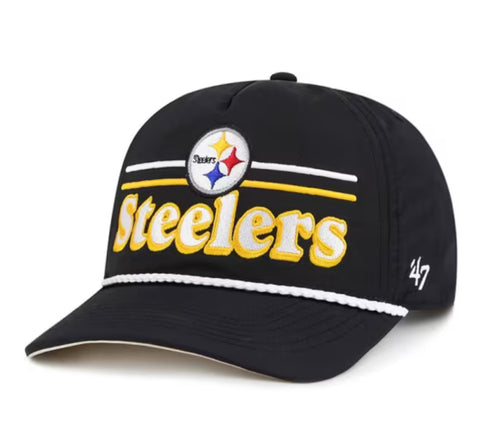 Pittsburgh Steelers ‘47 Brand Hitch Campscape Rope Adjustable Cap