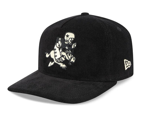 Dallas Cowboys Black New Era 19TWENTY Corduroy Nostalgic SnapBack Hat