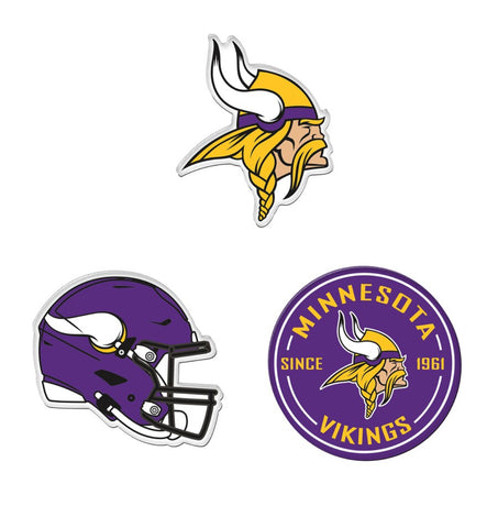 MINNESOTA VIKINGS PREMIUM ACRYLIC MAGNET PACK CARDED
