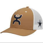 Dallas Cowboys HOOey Trucker Logo Tan/White hat