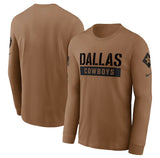 Dallas Cowboys Men’s Nike Brown 2023 Salute To Service Long Sleeve T-Shirt