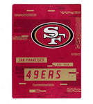 San Francisco 49ers 60” x 80” Royal Raschel Plush Blanket