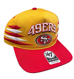 San Francisco 49ers Official Diamond Cut '47 Brand Hitch Flat Gold Snapback Hat