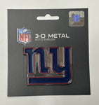 New York Giants 3-D Metal Auto Emblem