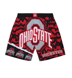 Ohio State Buckeyes Official Jumbotron 2.0 Mitchell & Ness Sublimated Shorts