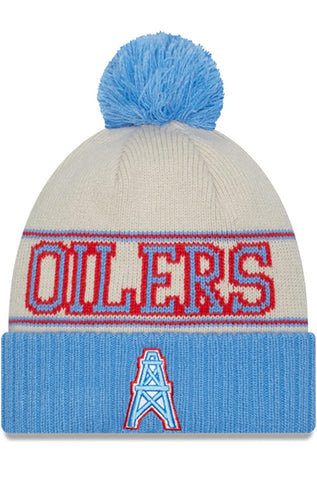 Houston Oilers New Era 2023 Sideline Titan’s Historic Knit Beanie