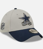 Dallas Cowboys 2022 Sideline Gray/Navy New Era 39THIRTY Flex Fit Hat
