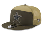 Dallas Cowboys 2025 New Era 9FIFTY Salute to Service Sideline SnapBack Hat