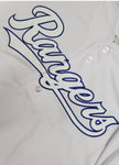 Texas Rangers MLB White / Blue Fanatics Button Up Baseball Jersey