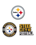 Pittsburgh Steelers 3 piece Pin Set