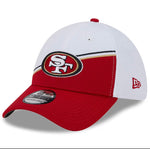 San Francisco 49ers 2023 New Era 39THIRTY Sideline Flex Fit- White/Red