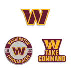 Washington Commanders 3 piece Pin Set