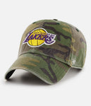 Lakers Angeles Lakers ‘47 Brand Clean Up Buckle Strapback- Camo