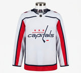 Washington Capitals Official Throwback Adidas Hockey Jersey with Premium Tie-Down Fight Strap