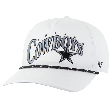 Dallas Cowboys '47 White Wave Speckle Hitch Snapback Hat