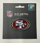 San Francisco 49er’s 3-D Metal Auto Emblem