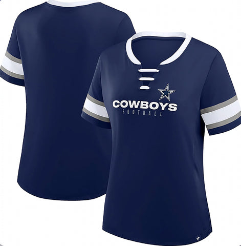 Dallas Cowboys Woman’s Fanatics Bling Draw Play Fashion Jersey