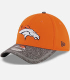 Denver Broncos Orange/Gray New Era 39THIRTY Training Flex-Fit Hat