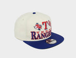 Texas Rangers Chrome Archive Multi-Logo New Era 9FIFTY Snapback Hat Cap