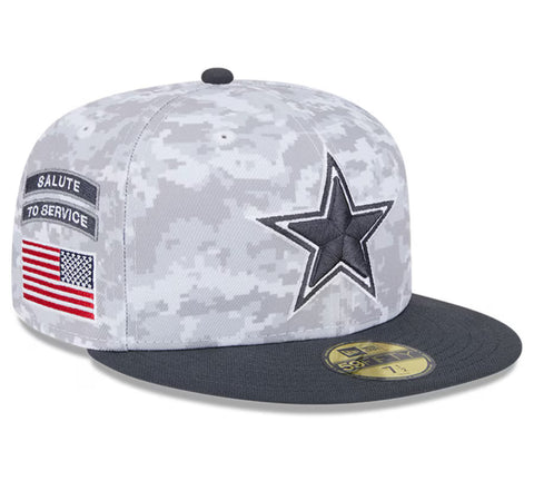 Dallas Cowboys Salute To Service New Era 59FIFTY Fitted Digital Camo Hat
