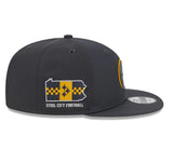 New NFL Pittsburgh Steelers New Era 9FIFTY 2024 Draft Day SnapBack Hat - Grey