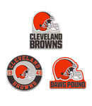 Cleveland Browns 3 piece Pin Set