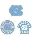 University of North Carolina 3-Piece Collector Pin Set