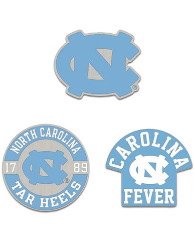 University of North Carolina 3-Piece Collector Pin Set