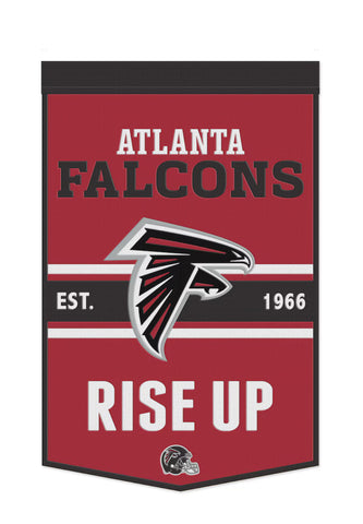 Atlanta Falcons 24”x38” Established Wool NFL Banner