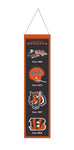 Cincinnati Bengals 8”x32” Evolution Wool NFL Banner