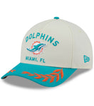Miami Dolphins 2025 Draft Day New Era 9FORTY A-Frame Adjustable Snapback Cap